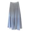 Purple Wisteria Pleated Midi Skirt - Spring/Summer A-line Chiffon Skirt