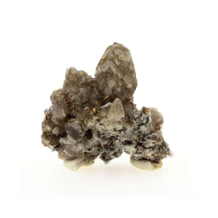 Quartz fumé + Titanite 295.9 carats