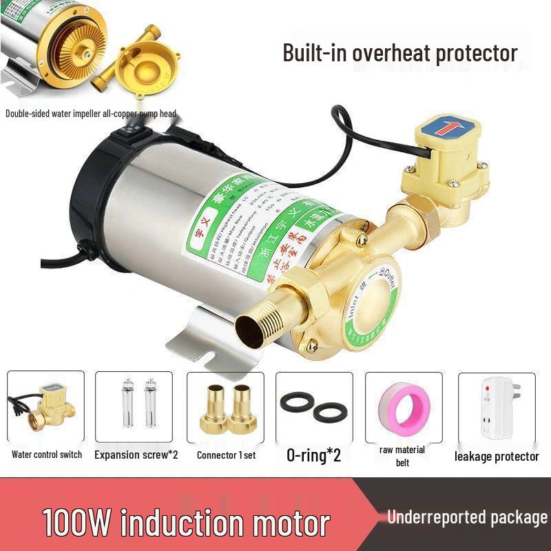 Automatic Silent Water Booster Pump for Solar Heaters, 220V