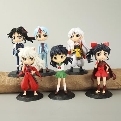 14cm Inuyasha Sesshomaru Kagome Zhuye Kawaii Anime Figur GK Statue Modell Spielzeugfiguren Ornamente Sammelbare Bürodekorationen Geschenke
