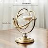 Antique Metal 30-Minute Hourglass Sand Timer, 720° Rotating White Sand Clock, Vintage Desk Decor, Home & Wedding Decoration