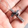 2025 Unique Creative Design Stainless Steel Cross Couple Necklace - Versatile and Fashionable