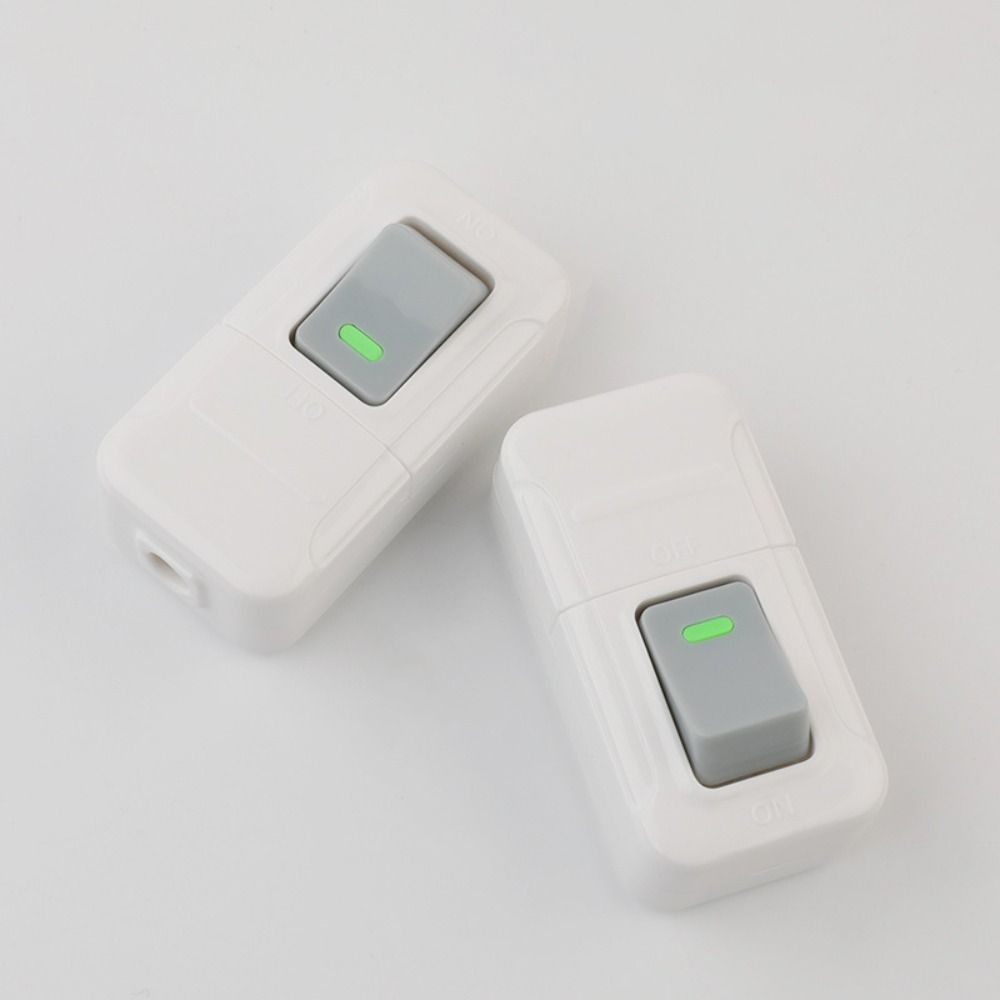 30 PCS 250V Midway Control Switch White Power Switch Push Button Switch  Led Lights