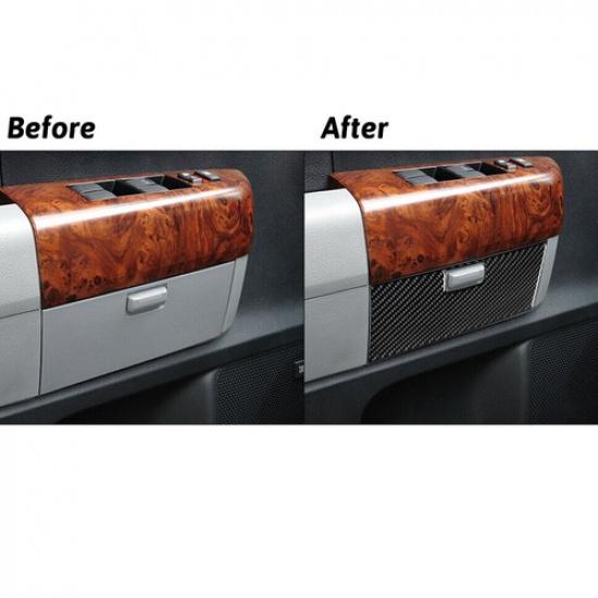 Carbon Fiber Interior Compartment Door Cover Trim Fits For Tundra 2007-13
