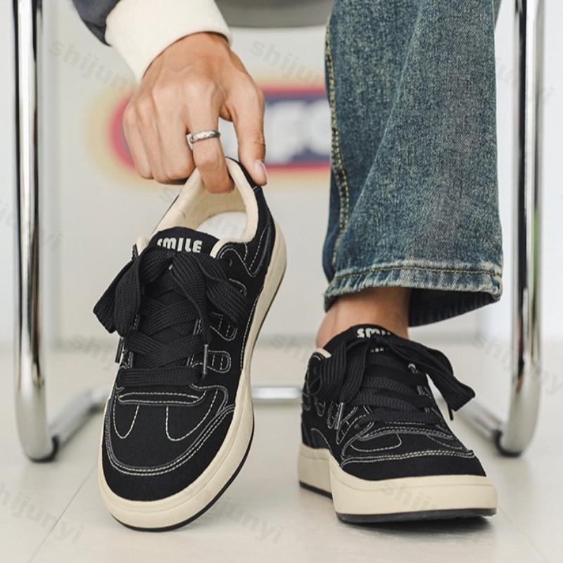Fashion Niche Design Men's Low Top Casual Thick Soled Sports Shoes 2025 Autumn New Fashion Trend Versatile Comfortable Platform sneakers