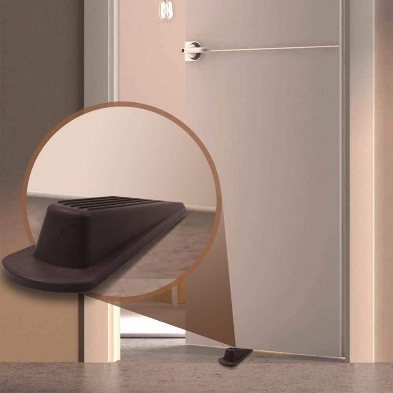 TPR Door Stopper Wedge Home Safety Anti-Collision Floor Mount Holder Windproof Stop