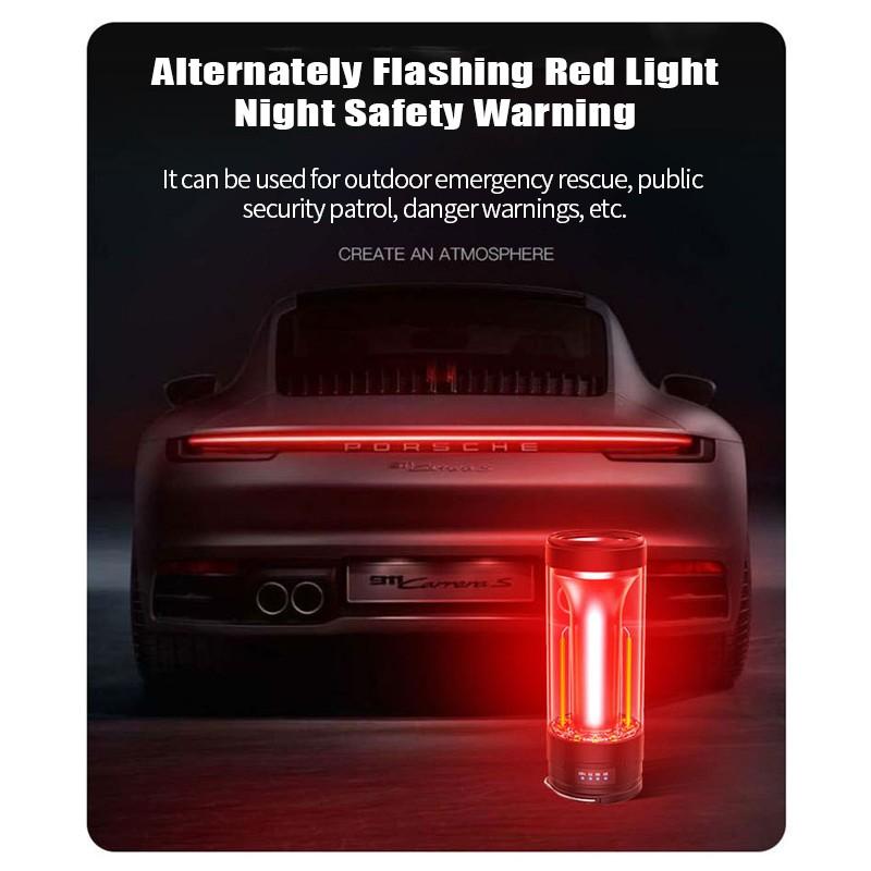 Lampe LED Rechargeable Pour Camping, Jardin, Extérieur - 5 Modes, Accroche, Avec Batterie 18650