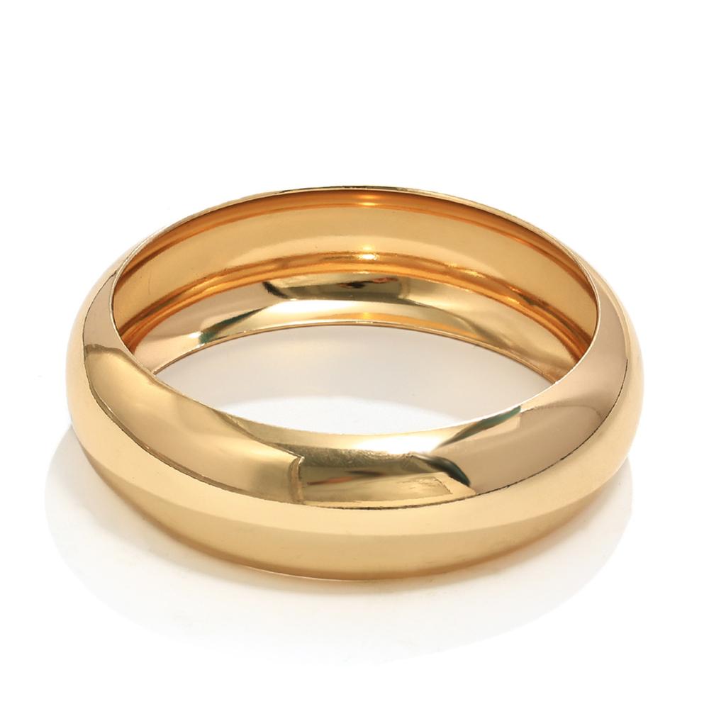 European and American cold wind plain ring open bracelet women exaggerated retro elegant fashion personality wide face bracelet