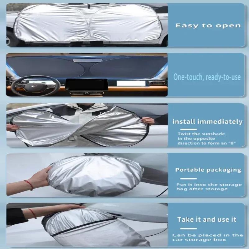 Foldable Car Sun Visor For Lexus GS L10 2012~2020 2015 Front Windshield Sunshade Heat Insulation Summer Cooling Auto Accessories