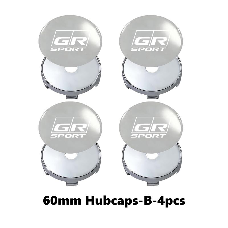 4Pcs 56mm/60mm Car Wheel Center Hub Cap Rim Cover For Toyota GR Yaris Corolla Prius Aqua Vios Mirai Hilux Auris CHR