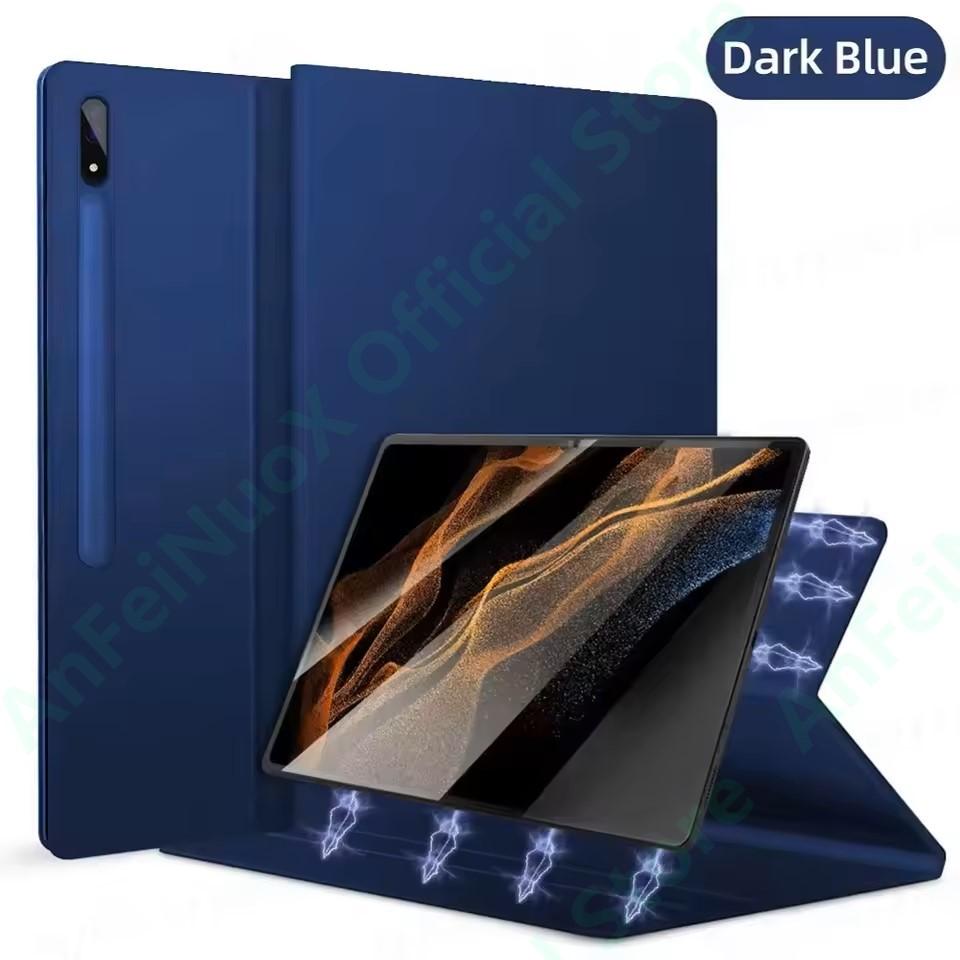 Étui intelligent pour Samsung Galaxy Tab S10 FE+, Housse à support magnétique ultra-fine pour S10 Ultra Avec porte-crayon pour Tab S9 S10 Plus S9 FE S10 FE 10.9