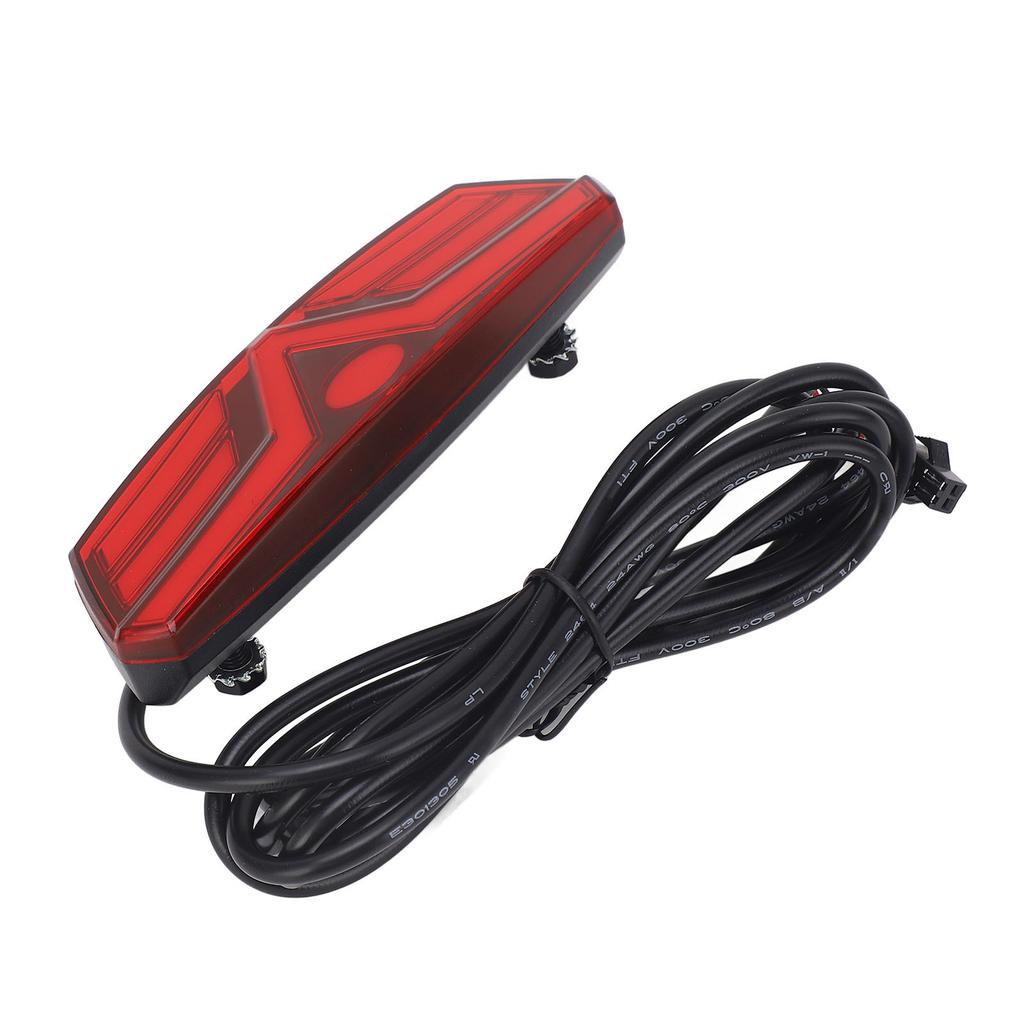 Electric Bike Brake Rear Light High Brightness Energy Saving LED Bicycle Brake Warning Lamp 48V Common Connector