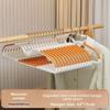 10PCS Set Short Neck Clothes Hanger Narrow Neck Design Anti Slip Clothes Rack Saving Space Closet Storage