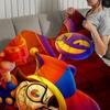 Funny Cartoon Fanart Cute D-Digital C-Circus Flannel Warm Soft Plush Blanket for Sofa Living Room Hogar Bedroom Travel Gift Home