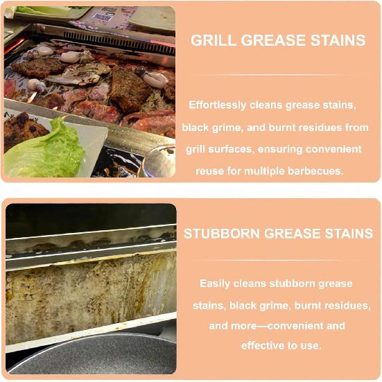 2 PCS Stainless Steel Scrapers – Multifunctional Scraper Cleaning Tool for Cookware, Stovetop, Adhesive, Oven Racks, Grout, Grill & Glass, Durable