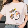 Harajuku Faules Ei Druck Damen T-Shirt Gudetama T-Shirts Kurzarmshirt Kawaii T-Shirts Gothic Weibliche Ästhetik T-Shirt Oberteile