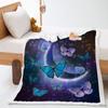 Blanket Butterfly Personality Digital Printing Lamb Fleece Crystal Fleece Blanket