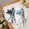 Star Heart Pendant Denim Keychain Distressed Frayed Keychain Pendant  for Women Ladies Bag