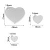 10pcs/Lot 10 14 18mm Heart Stainless Steel Charms for Jewelry Making Logo Small Heart Charms Pendant DIY Bracelet Necklace