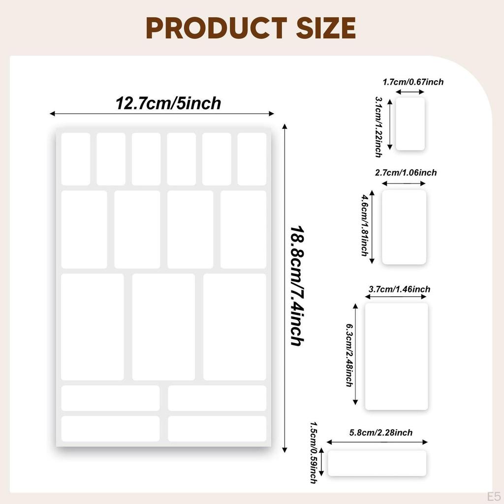 30 Pieces Removable Labels for Jars Classification Tags Identify Self Sticky Portable Pantry