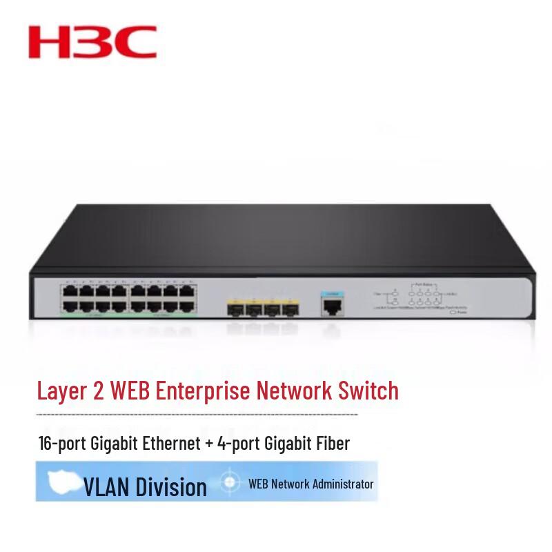 H3C S5008PV6-EI-HPWR 8-Port Gigabit PoE Switch