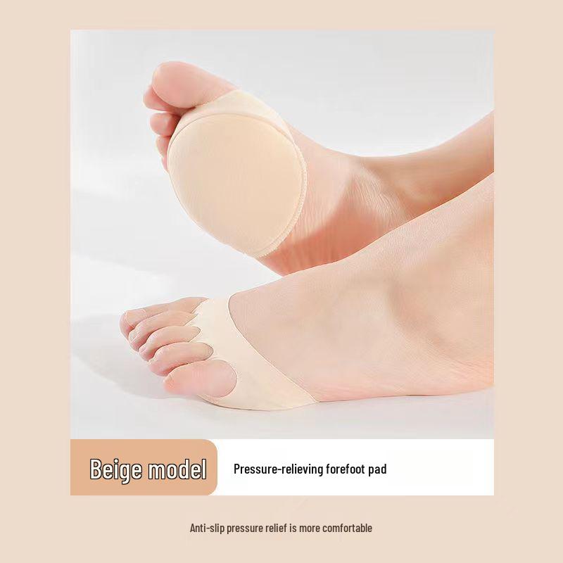 Invisible Forefoot Pad: Sweat-Absorbent, Odor-Resistant Cotton Half Socks for Women's High Heels