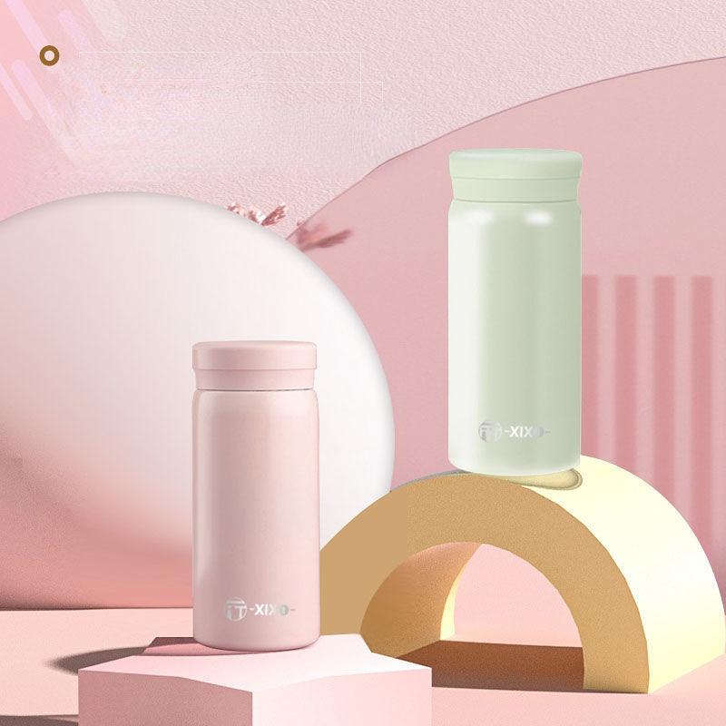 Přenosný hrnek na vodu Malý termohrnek 300ml Vakuové baňky Přenosný nerezový termohrnek Láhev na vodu Cestovní čajový hrnek Kancelářský termohrnek