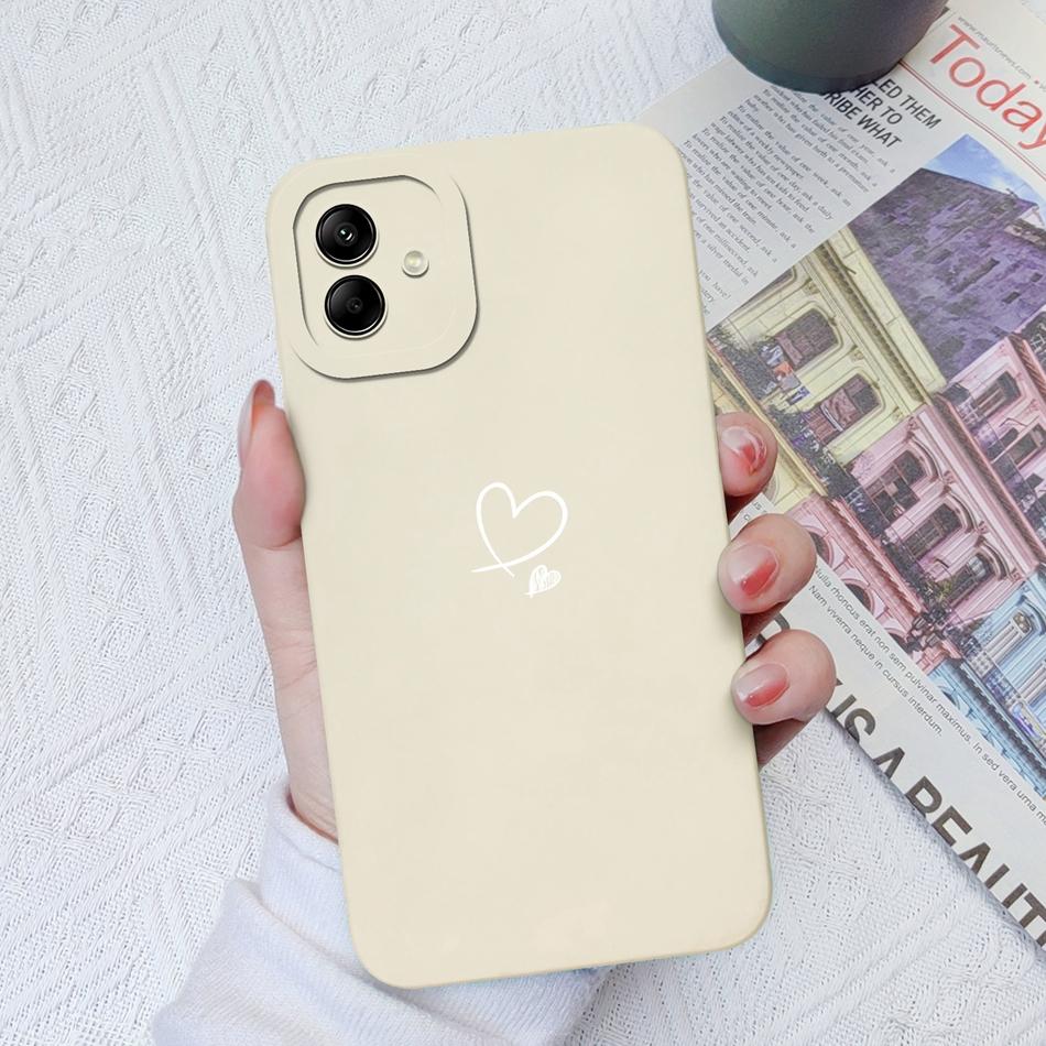 Für Samsung Galaxy A04 A04E A04S Handyhülle Katze Kamera Schutz Flüssigsilikon Rückseite Für Samsung A 04 E S Stoßstange Hülle
