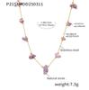 Bohemian Irregular Stone Necklace: Retro, Versatile Clavicle Chain for Women