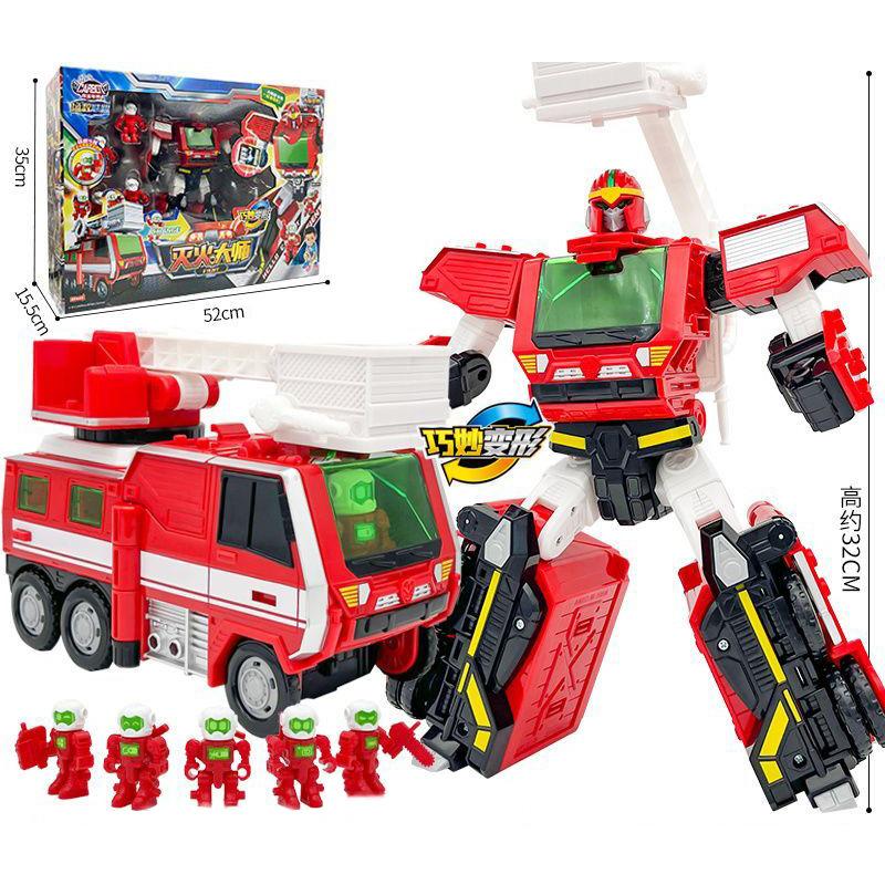 New Carbot FIENT Transformation Car To Robot Toys Action Figures Transforming Robot Police Toy for Children Gift
