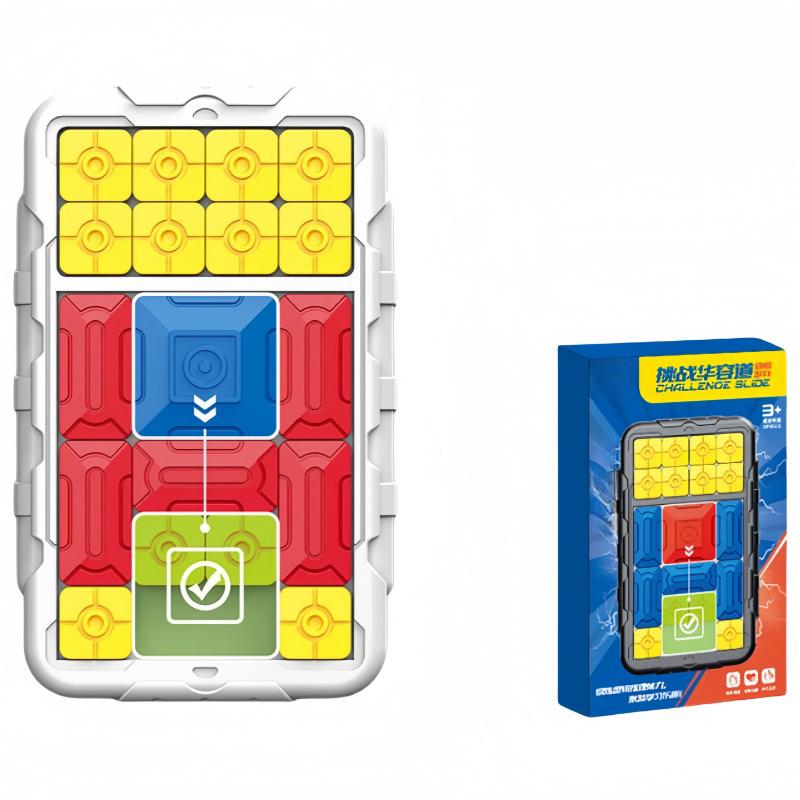 Huarong Road Puzzle Board Game Logical Thinking Interactive Toy 500+ Leveled Up Super Slide Game Kid Birthday Gift