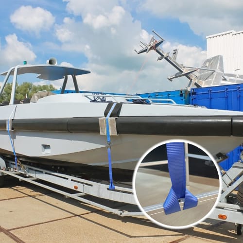 AWELCRAFT Soft Loop/Sub-Belt, 1400kg Load Capacity, Set of 8, Tie-Down Straps, Locking Straps, 40cm, for Loading, Securing, and Binding Motorcycles, A