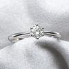 Anziw 2CT 3CT Moissanite Ring 1CT 0.5CT Wedding Engagement Ring 925 Silver for Women Solitaire Diamond Finger Jewelry