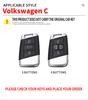 Car Key Case Cover Shell Fob For VW Volkseagen Passat B8 Magotan For Skoda Superb A7 Kodiaq Seat Shell Car Styling accessories