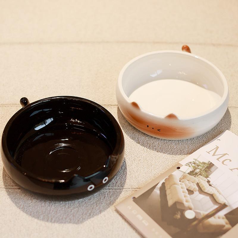 Sean Siamese Cat Ceramic Fruit Plate Creative High-Value Cute Egg Cup Cat Couple Cup Saucer