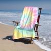Pastel Tie Dye Beach Towel, Quick Dry for Sports Spa Yoga Hotel Gym