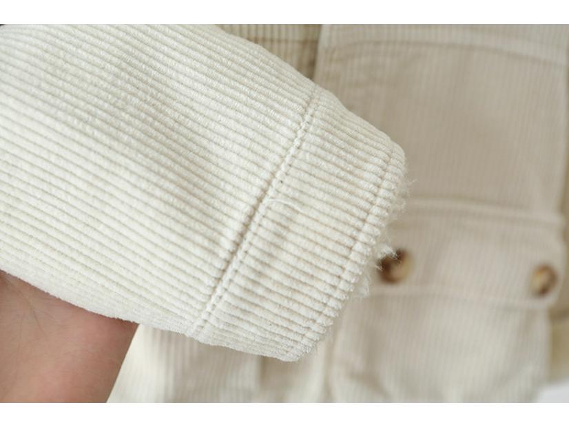 Korean Style 2025 Kids' Fleece-Lined Corduroy Jacket – Trendy & Warm Winter Top for Boys and Girls
