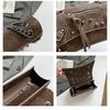 Rivet locomotive bag women's metal chain shoulder messenger bag