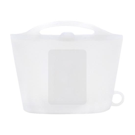 Sac de rangement en silicone de 1 L, bonne étanchéité, organisateur de conservation des aliments, pochette de rangement pour fruits au réfrigérateur, sac de désinfection à la vapeur pour micro-ondes, sac de chauffage des aliments