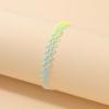 Fashion Colorful Braided Fish Thread Choker Necklace For Women Girls Vintage Elastic Beaded Neck Chain Necklace Jewelry Gifts