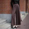 Demana Pleated Wide-Leg Casual Pants