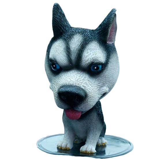Delicate Strong Adhesion Portable Car Decor Ornament Bobbing Head Dog Animal for Automobile