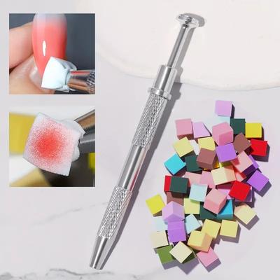 Nail Art Sponge Manicure DIY Creative Nail Sponge Gripper Tool  Sponge Gradient Nail Art Stamper Tools Manicure Accessories