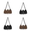 Fashion Creative Bat Woman Small Pu Chain Crossbody Bag For Daily Use