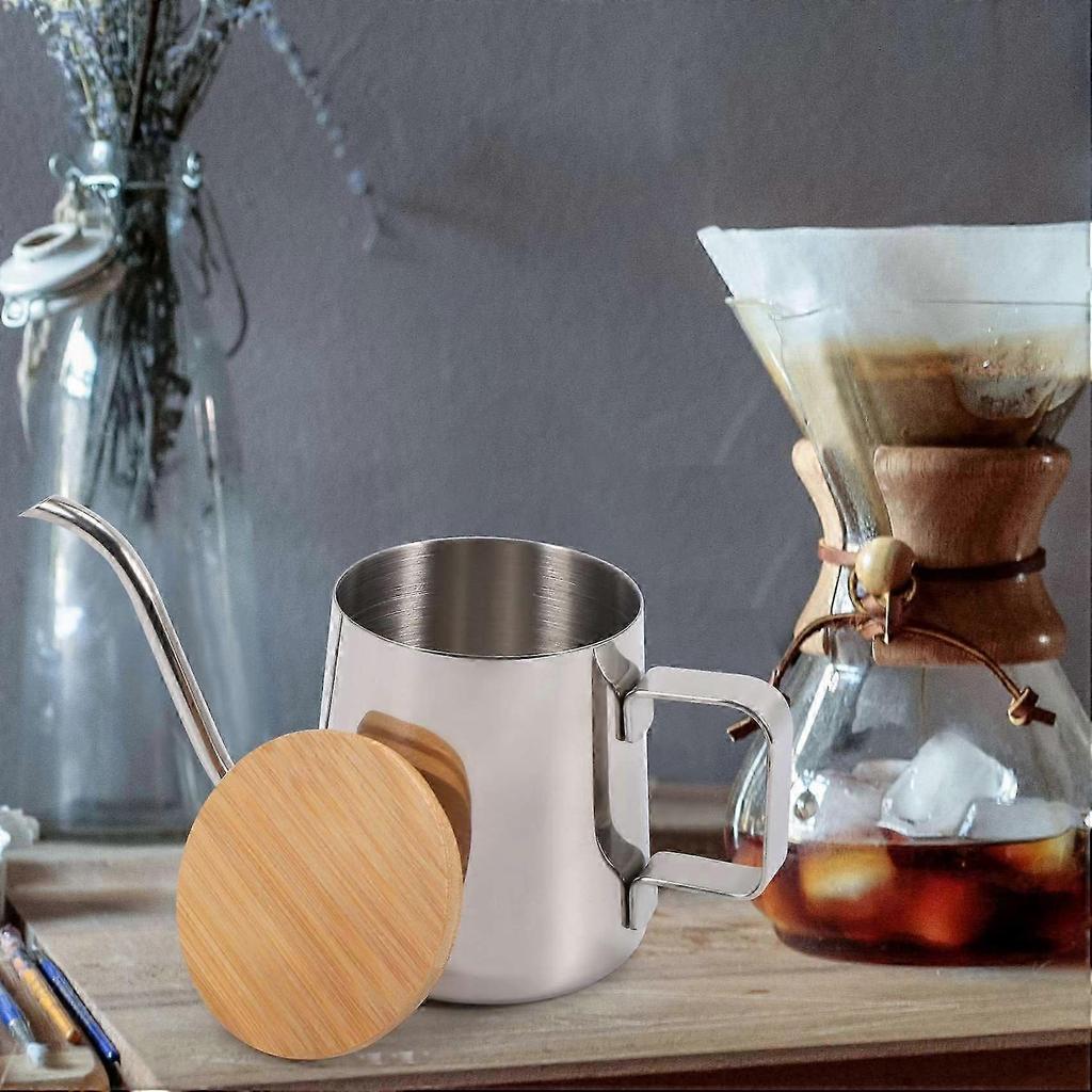 350Ml Long Narrow Spout Coffee Pot Gooseneck Kettle Stainless Steel Hand Drip Kettle Pour Over Coffe