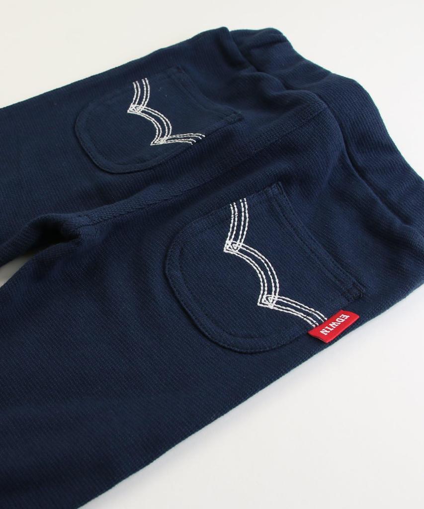 Pants Trousers Clothing Stretch Kids Boys Girls Edwin Edwin Baby Clothes Long Pants Long Pants Color Variations Pocket Name Name Bottoms Navy 80cm