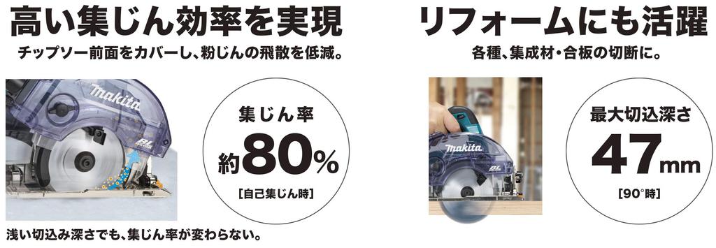 Makita 125mm dobíjecí prachotěsná kotoučová pila 18V6Ah se 2 bateriemi a kufrem KS513DRGX, nabíječka,