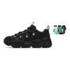 FILA PEASE Cushioning Abrasion Resistant Coverage Low top Casual Shoes Men's Black F12M541114FBK