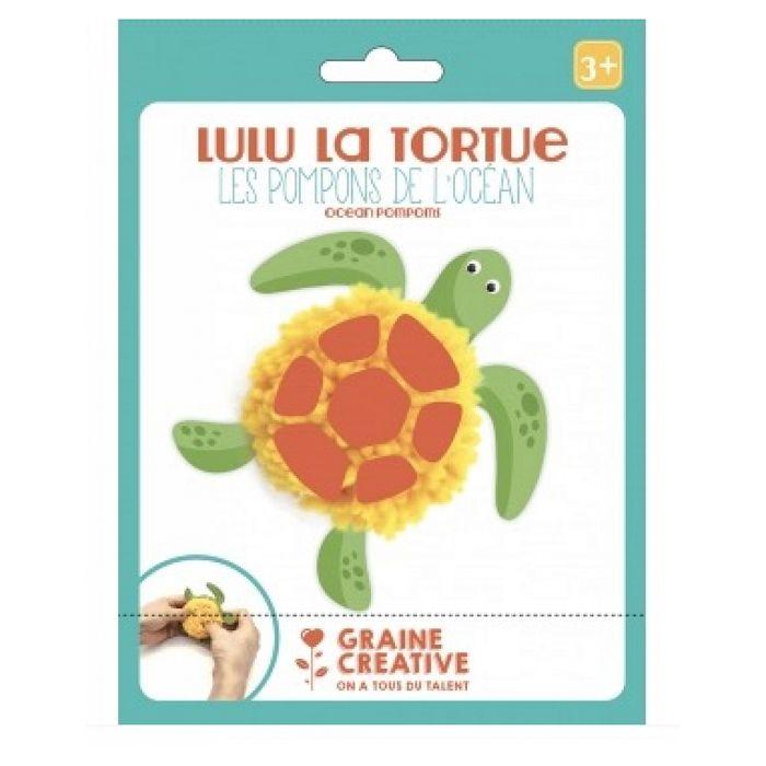 Pompon Kit - Turtle - from 3 Years Old - Main Color: Blue
