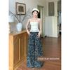 Kumikumi Little Man American Retro High Street Sexy Parka Camouflage Pants Loose High Waist Straight-Leg Wide-Leg Pants